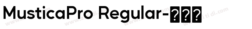 MusticaPro Regular字体转换